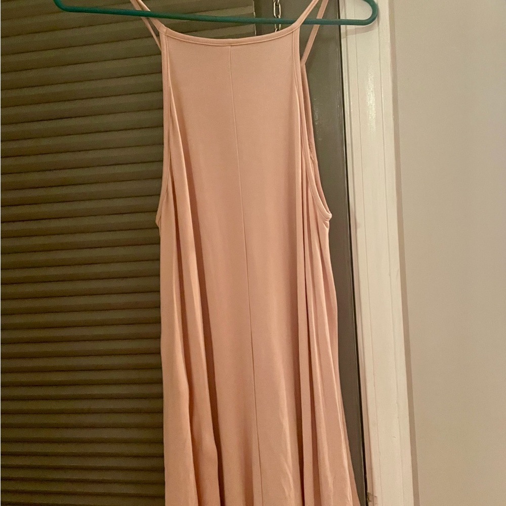 Zenana Lace Detail Halter-Neck Tank. Blush color. Size Medium. NWT! - Picture 3 of 6